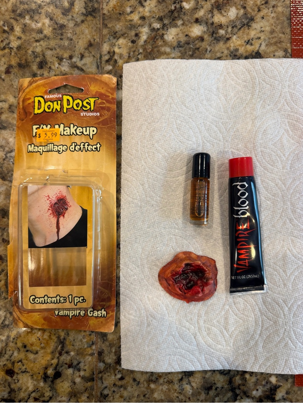 Halloween Vampire Gash special effects Makeup Kit